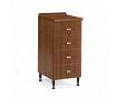 Arredo Interno Base cassettiera cucina 40x50xH85 in legno Noce Antico Noce