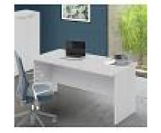 Arredo Interno Scrivania per ufficio 160x80 cm in legno Bianco frassinato Bianco