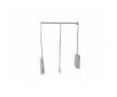 Arredo Interno Appendiabiti per Armadio Hang regolabile 45-60 cm in acciaio Cromato Lucido cromato lucido