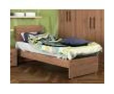 Arredo Interno Letto singolo 200x85 cm in legno Noce Country Noce