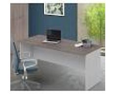 Arredo Interno Scrivania per ufficio 180x80 cm in legno Larice Grigio Larice