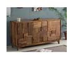 Unique Credenza VILMA - 3 ante - Legno di palissandro - Naturale