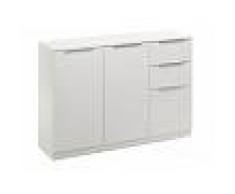 Unique Credenza STUART - 3 porte e 2 cassetti - Bianco