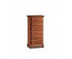 Milani Home BRIDGET - cassettiera in legno massello 50 x 35 x 105