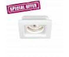 Gea Luce Srl Mizar Faretto Da Incasso A Scomparsa Moderno In Gesso Quadrato Gu10 Verniciabile
