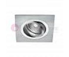 Gea Luce Srl Quasar Faretto Da Incasso Quadrato Orientabile Gu10 Alluminio Spazzolato