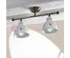 Ceramiche Borso Masseria Plafoniera A Soffitto Ottone E Ceramica Rustico Country