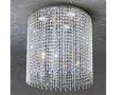 Antealuce Ike Led Plafoniera Con Pendagli In Cristallo D.50 Cm