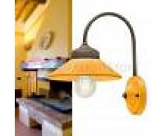 Ferroluce Retrò Colors Lampada A Parete In Ceramica Stile Vintage Retrò