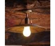 Gibas Osteria Plafoniera A Soffitto Orientabile Rustica Country In Ottone Ossidato Varie Misure
