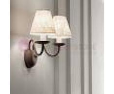 Perenz Srl Charme Grey Applique Candelabro Rustico 2 Luci Stile Provenzale