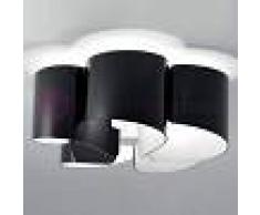 Selene Illuminazione Papiro Plafoniera 5 Luci Cristallo Curvato D.65 Design Moderno