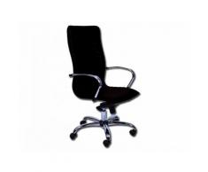 Sedia elite schienale alto - similpelle - nero