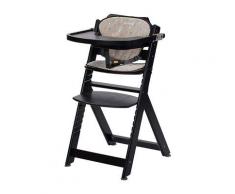 Seggiolone Evolutivo in Legno Timba con Cuscino - Safety 1st - Deep Black