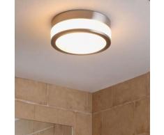 Flavi - plafoniera per bagno nichel satinato