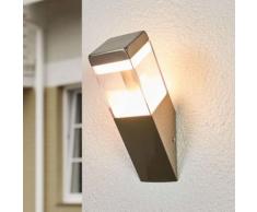 Applique LED da esterni Baily a fiaccola, acciaio