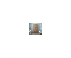 Arredo Interno Armadio 210 cm in legno Noce Country con due ante e due cassetti Noce