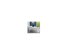 Arredo Interno Scrivania per ufficio 180x80 cm in legno Bianco frassinato Bianco