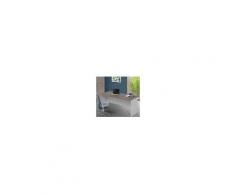Arredo Interno Scrivania per ufficio 180x80 cm in legno Larice Grigio Larice