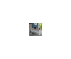 Arredo Interno Scrivania per ufficio 160x80 cm in legno Larice Grigio Larice