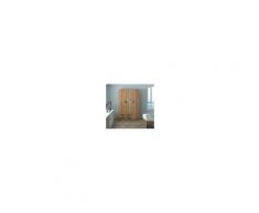 Arredo Interno Armadio 210 cm in legno Noce Country con tre ante e due cassetti Noce