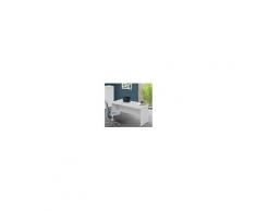 Arredo Interno Scrivania per ufficio 160x80 cm in legno Bianco frassinato Bianco