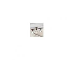 Ceramiche Borso Loggia Plafoniera A Soffitto 3 Luci Ottone E Ceramica Rustico Country