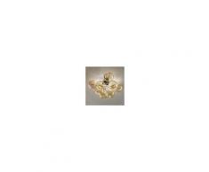 Metal Lux Light snc Atom Plafoniera Moderna 2 Luci Cromo Design Luci A Sfera In Cristallo