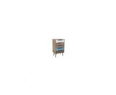 Milani Home CATHERINE - cassettiera 5 cassetti in mdf multicolor 45 x 36,5 x 81,5