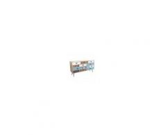 Milani Home ANTOINE - cassettiera 12 cassetti multicolor 120 x 36,5 x 67