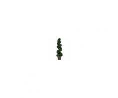 Outsunny Pianta Artificiale Bosso a Spirale da Esterno e Interno con Vaso Ф32 x 112cm