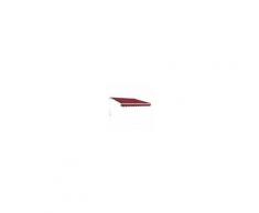 Outsunny Tenda da Sole per Esterno Avvolgibile a Parete Impermeabile in Poliestere, Rosso Bordeaux 3x2.5m