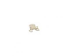 Outsunny Dondolo Panchina da Giardino 2 Posti in Legno, 96x112.5x100cm