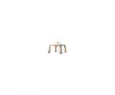 Outsunny Elegante Gazebo da Giardino con Tettuccio Traspirante Metallo e Poliestere 3x3M Crema