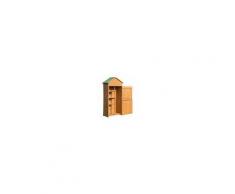 Outsunny Casetta Box Porta Attrezzi in Legno da Giardino Ripostiglio da Esterno
