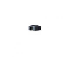 Outsunny Capanno per Attrezzi in Acciaio Zincato con Vernice Protettiva Impermeabile Antiruggine 3.4 x 3.82 x 2 m