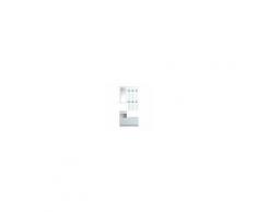 Homcom Mobile d'Ingresso Moderno Guardaroba Set Appendiabiti, Specchio e Scarpiera 3 in 1, in Legno Bianco