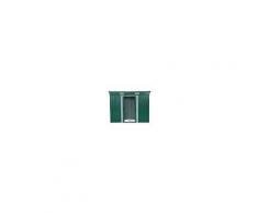 Outsunny Casetta Porta Attrezzi da Giardino in Lamiera d’Acciaio 237 x 119 x 181cm Verde