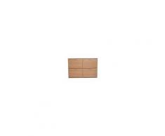 Homcom Scarpiera Salvaspazio Capacità 24 Paia, Legno naturale, 120x24x81cm