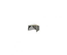 Outsunny Gazebo Impermeabile con Pareti Rimovibili Struttura in Acciaio e Copertura Oxford, Crema, 3x3m