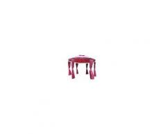 Outsunny Gazebo Elegante in Acciaio Rotondo Diametro 350cm con Teli Laterali Bordeaux