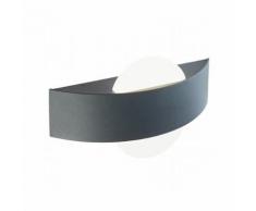 Applique Da Esterno A Led 10w Ovale Sovil Dexter Grigio