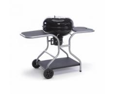 Barbecue A Carbone Carbonella Con Termometro Carrello E Raccoglitore Olio Taddei Round 61