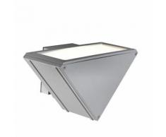 Lampada Applique Verticale Colore Alluminio Per Esterno Linea Three Livos
