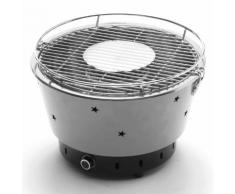 Barbecue A Carbone Carbonella Portatile Ø34 Cm Taddei Quick Grigio