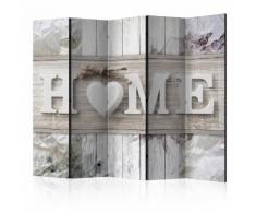 Paravento 5 Pannelli - Inscription Home 225x172cm Erroi