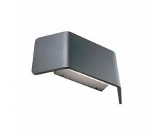 Applique Da Esterno A Led 9w Svasata Sovil Flap Grigio