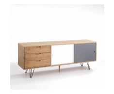 Madia 2 Ante 3 Cassetti In Legno Massello Di Bamboo Tomasucci Hijo