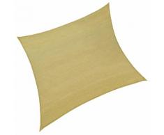 Tenda A Vela Ombreggiante Quadrata 500x500 Cm In Poliestere 160 Gr/mq Bauer Ecrù