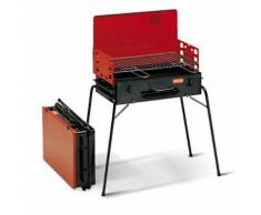 Barbecue A Carbone Carbonella Pieghevole Richiudibile Ferraboli Tornado Rosso